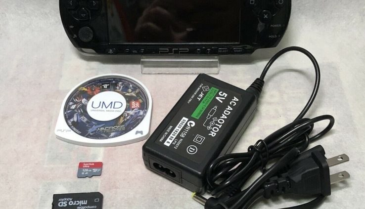 Sony PSP 3000 Sad Machine With Charger & 1 games & Reminiscence Card Bundle.