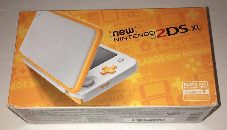 Unusual Nintendo 2DS XL Handheld System, White And Orange, Impress Unusual