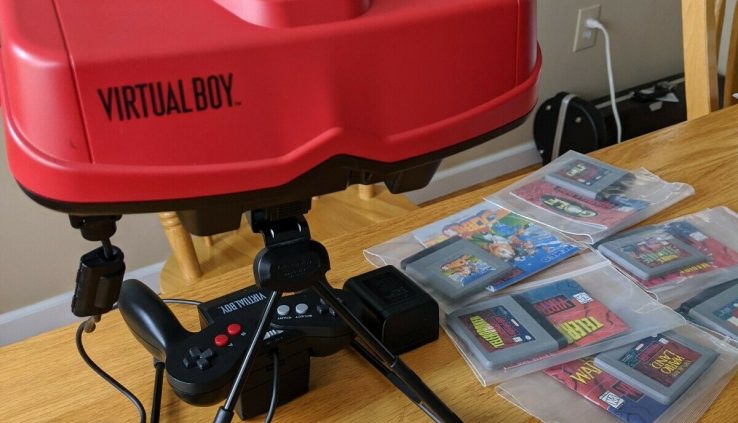 Nintendo VIRTUAL BOY Sport System WORKING – W/ Controller, video games, ac adapter