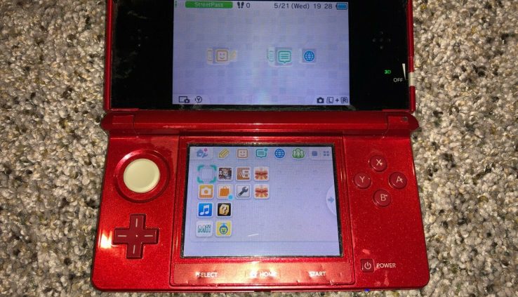 USED Nintendo 3DS Handheld with 16 Video games, Game Case, and Wall Charger