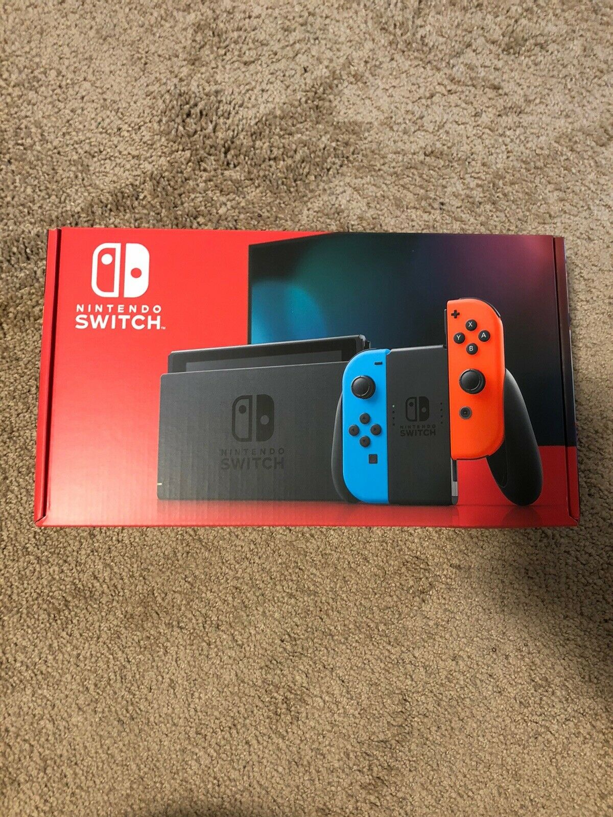 Nintendo Switch 32gb Console With Neon Red Blue Joy Con Brand New In