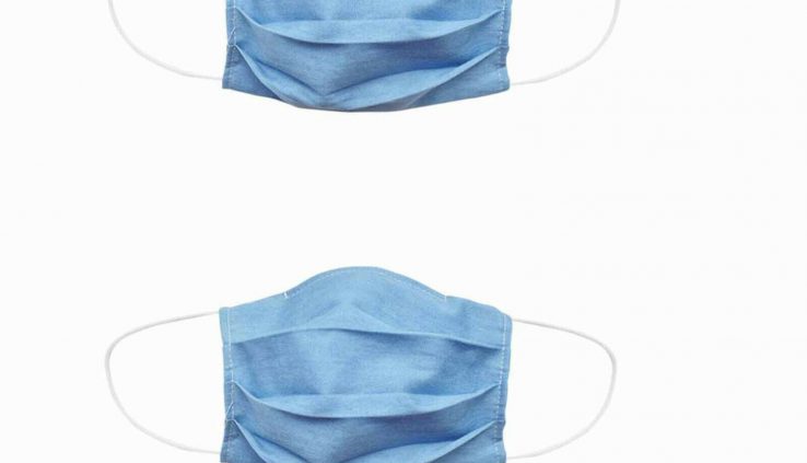 2pcs Cloth Face Veil-SPB-10508 DENIM COTTON