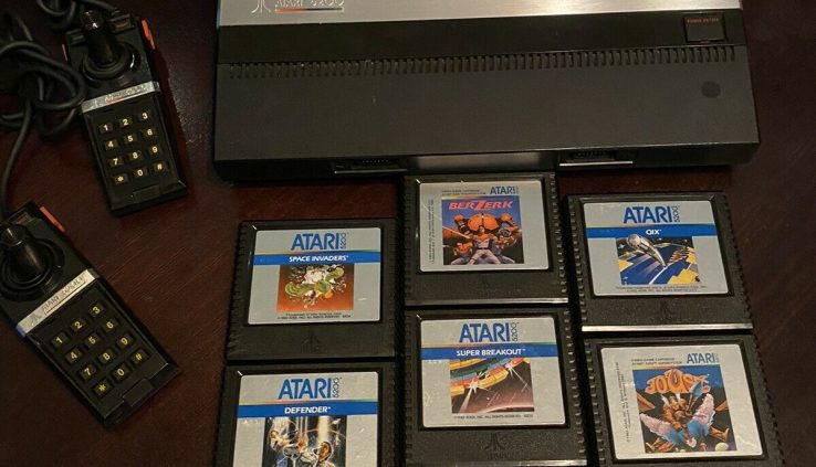 atari 5200 System With Games And Controllers No Vitality Wire