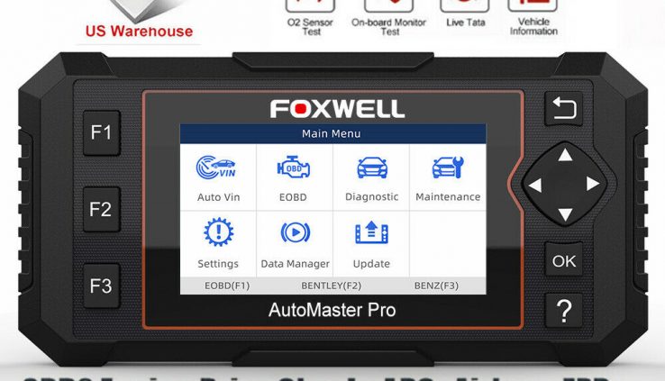 Auto OBD2 Diagnostic Code Reader Engine ABS SRS EPB Reset Scanner Tool Foxwell