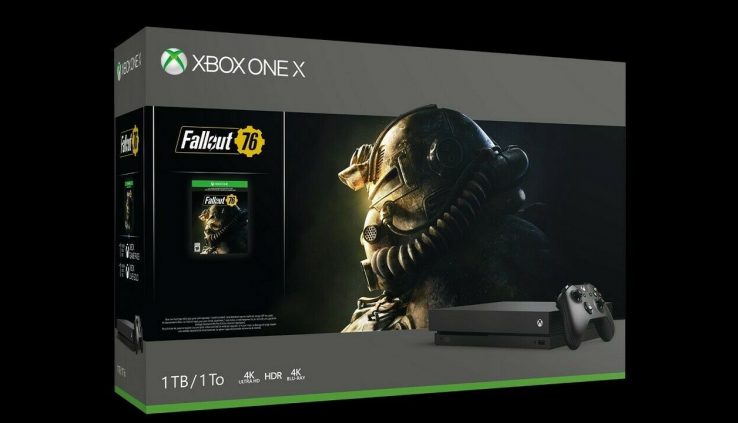 Microsoft Xbox One X 1TB Console Fallout 76 Bundle-gloomy Mint Situation no sport