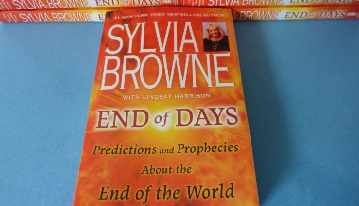 Sylvia Browne Cease Of Days Predictions and Prophecies Paperback Ships Straight away