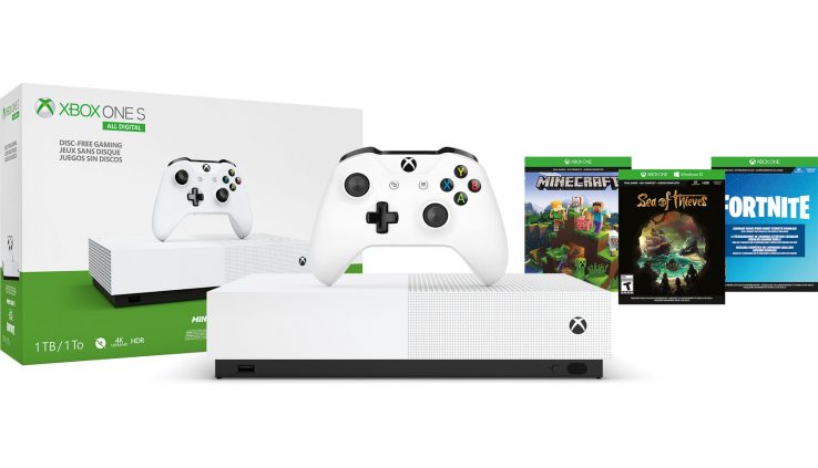 Microsoft NJP-00050 Xbox One S 1TB All Digital Version 3 Sport Bundle (Disc-free
