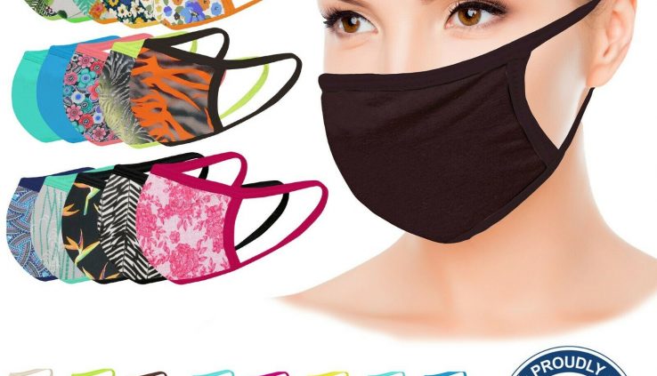 Face Mask Washable Facemask Mouthmask DRY QUICKLY Pocket for Filter MADE IN USA