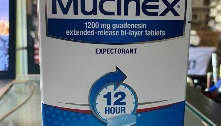 NEW SEALED Mucinex Most Energy 12hr Prolonged Open 42 Pills 1200mg