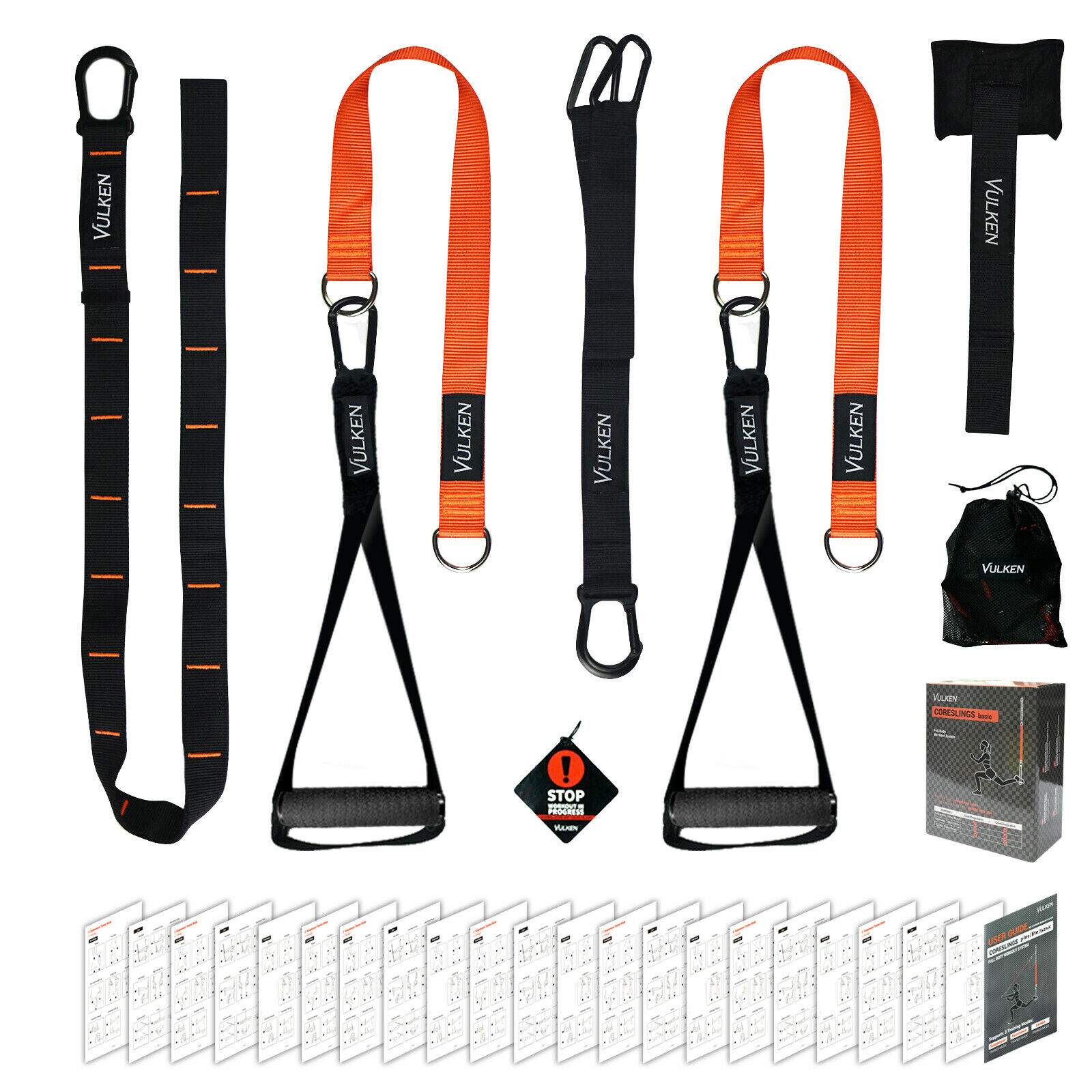 Vulken Suspension Straps Bodyweight Coach Home Health membership Kit