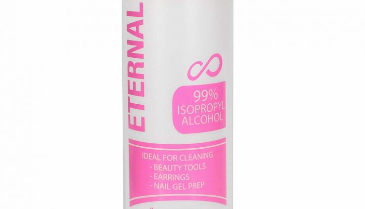 Eternal ninety 9% Isopropyl Alcohol for Beauty Instruments, Earrings and Nail Gel Prep 8 oz.