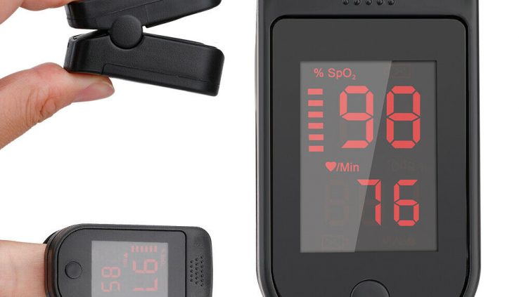 Fingertip Finger Pulse Oximeter Blood Oxygen Meter SpO2 Heart Charge Visual show unit LED