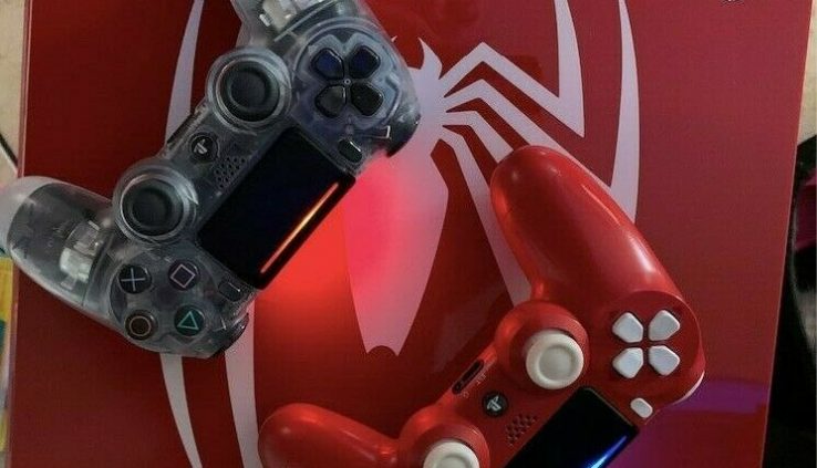 Sony PlayStation 4 Slim Diminutive Edition Spider Man 1TB Red Console w/PSN Story