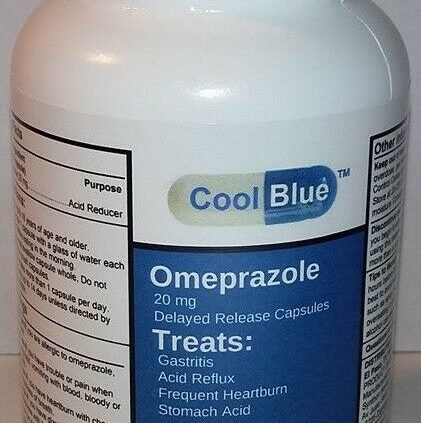 OTC OMEPRAZOLE 20mg 120 Capsul Acid Reducer Reflux Heartburn Gastritis Treatment