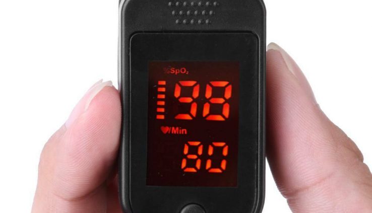 Fingertip Finger Pulse oximeter Oxymetre SpO2 PR Blood Oxygen meter computer screen FDA