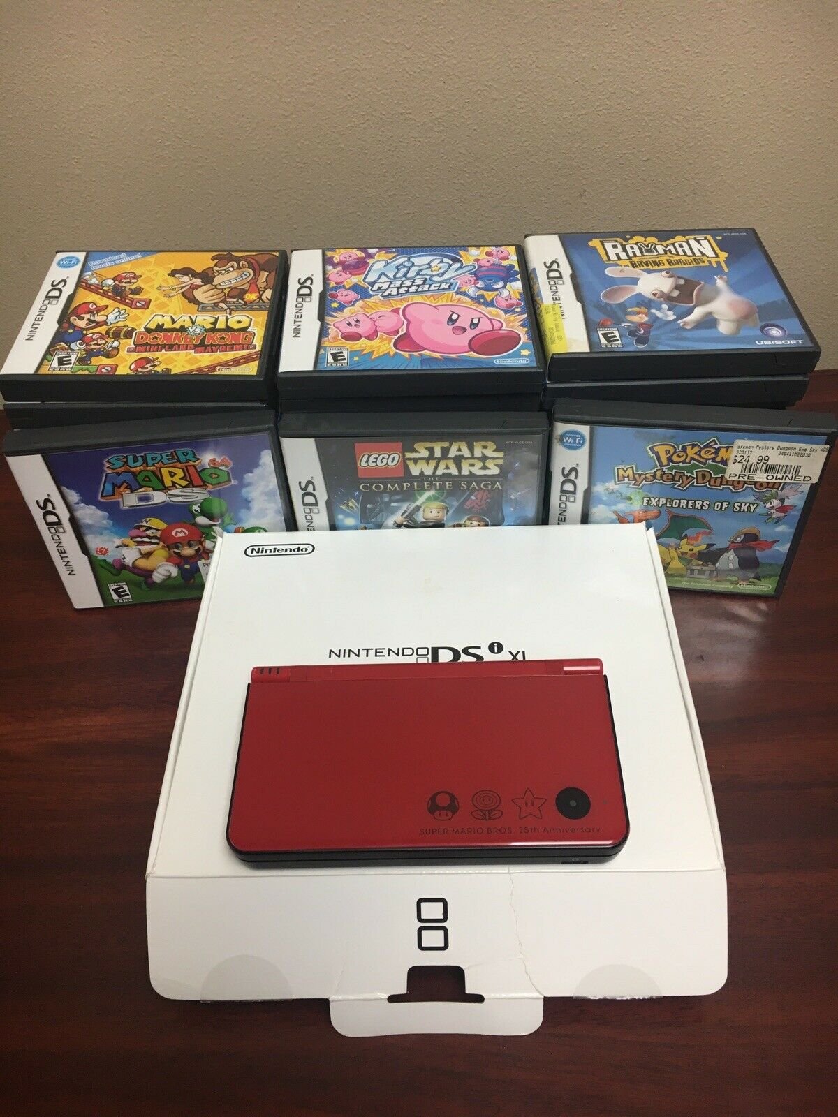 Nintendo DSi XL Huge Mario Bros. twenty fifth Anniversary With 30 Video ...