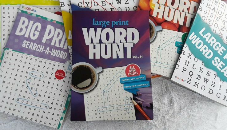 WORD SEARCH HUNT FIND LARGE PRINT BOOKS ~ Lot of 3 ~ KAPPA BENDON PAPP  Ect NEW