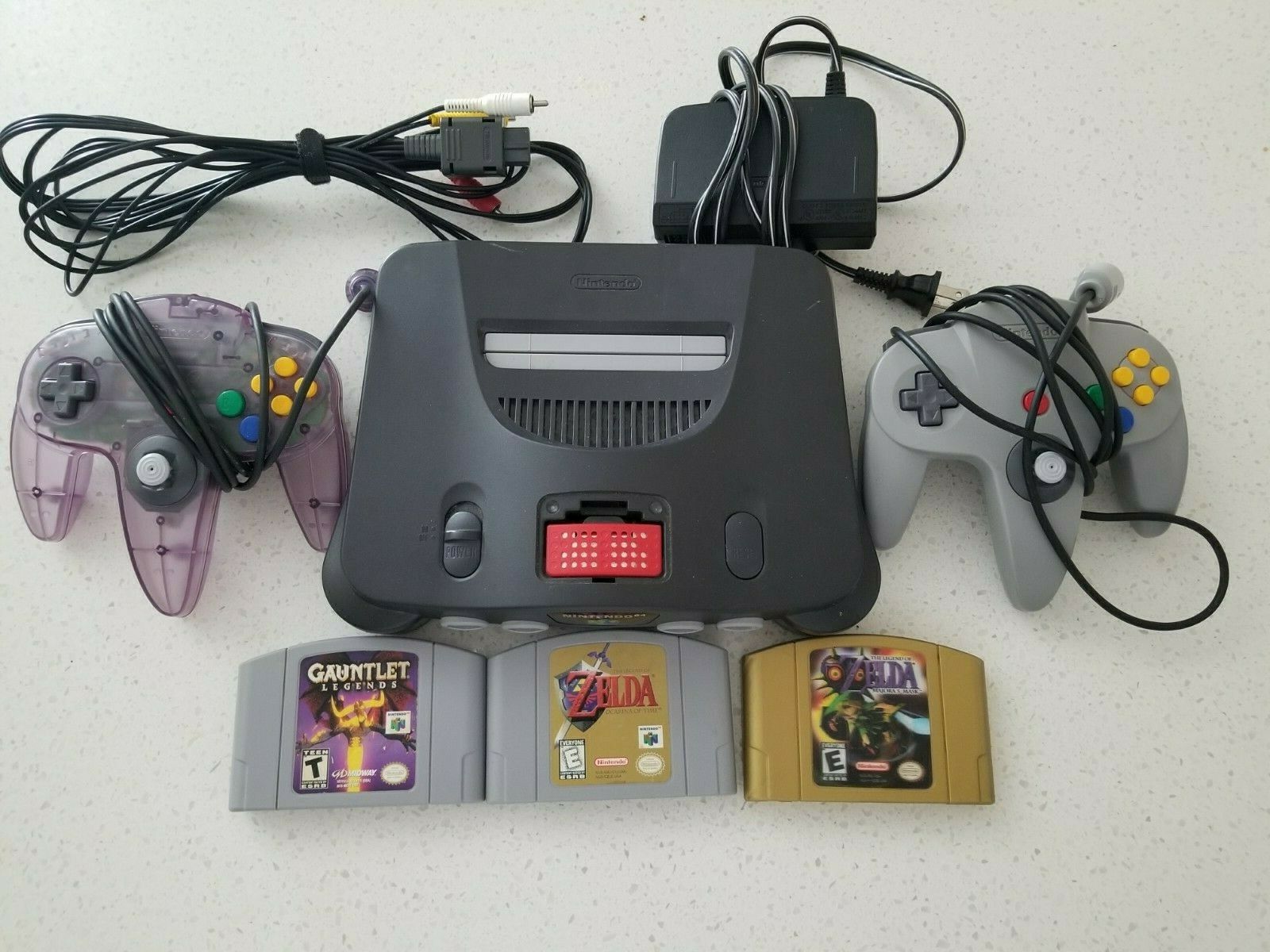 Nintendo 64 Video Sport Console System Bundle Charcoal Gray - iCommerce ...