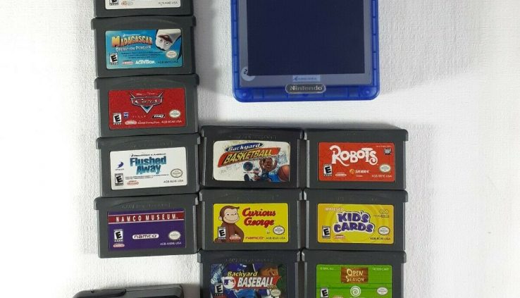 Nintendo Gameboy Attain SP NEW Shell AGS 101 Games Charger Bundle