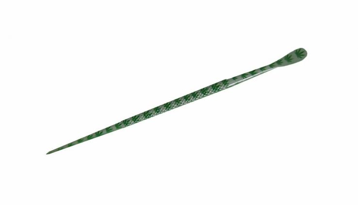 5.75″ Steel Capture Dabber Instrument (Leaf Construct)