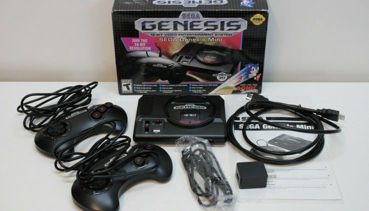 SEGA Genesis Mini Game Blueprint w/ 2 Controllers, Manual, Energy & HDMI – Tested