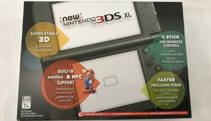 New Nintendo 3DS XL Initiate Model 4GB Dark Handheld System Console,Mark New