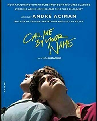 CALL ME BY YOUR NAME by André Aciman (Digital : 2017)