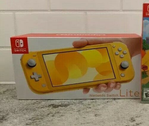 Nintendo Switch Lite Yellow Console In Hand, Free Ship!