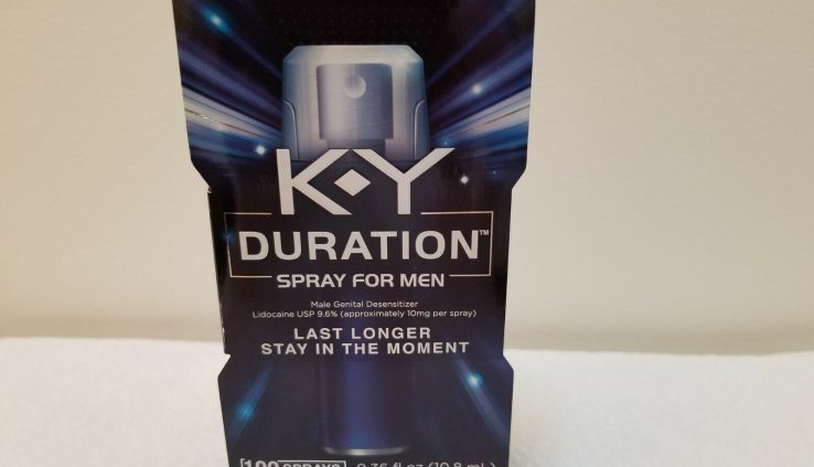 KY DURATION SPRAY 100 Sprays for MEN  (NEW SEALED)