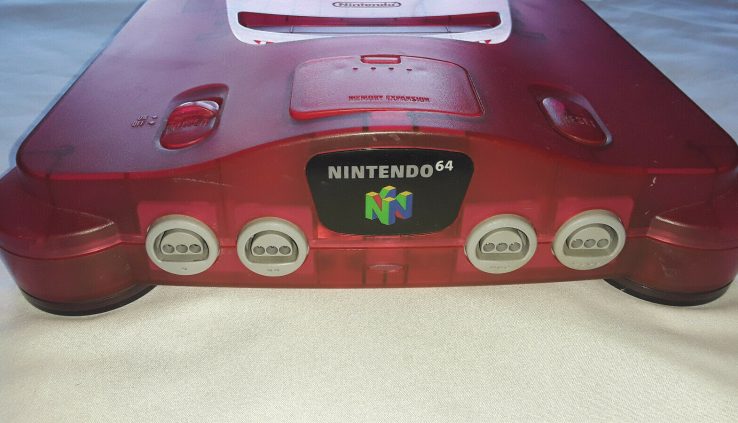 Nintendo 64 N64 Watermelon Red Console Gadget ideal – No cables/controller