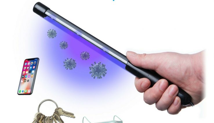 Transportable UV Light Sanitizer Wand/ Germicidal Light for Sanitizing Phones, Masks