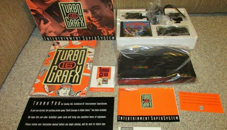 VINTAGE TURBOGRAFX 16 SYSTEM MIB CLOSET FIND VIDEO GAME CONSOLE LOOK !!!