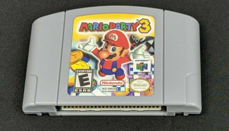 For Nintendo 64 N64 Video Video games Mario Social gathering 3 Favorable Rare GREAT USA FAST SHIP US