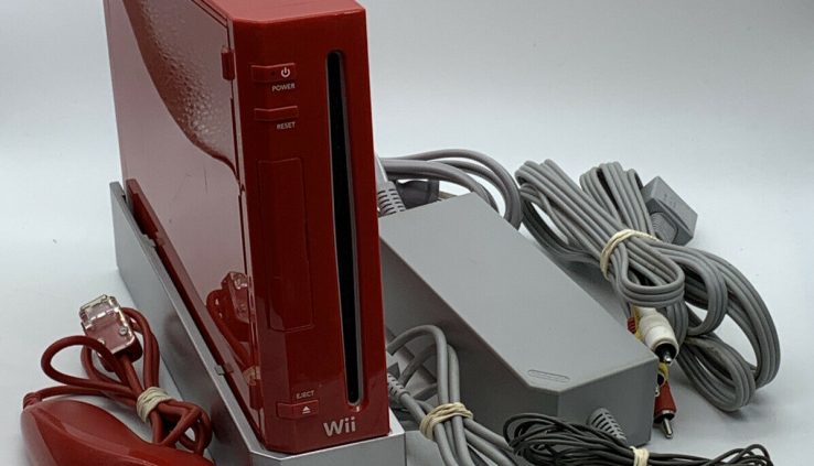 Nintendo Wii Crimson Twenty fifth Anniversary Console System Gamecube Acceptable No Distant