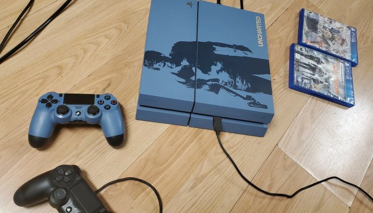 Sony PlayStation 4 Uncharted 4: Diminutive Edition Bundle 500GB Grey Blue Console