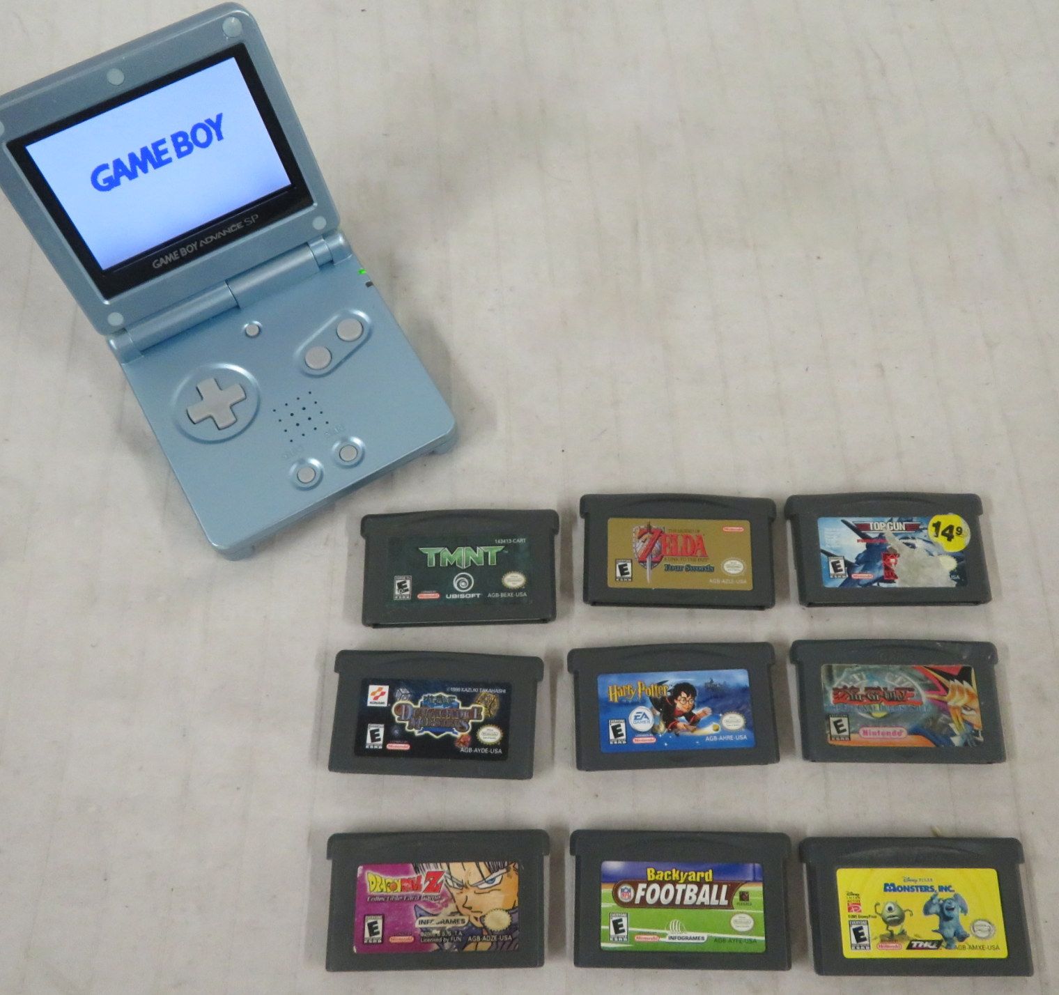 Teal Nintendo GameBoy Advance SP Handheld 9 Sport - iCommerce on Web