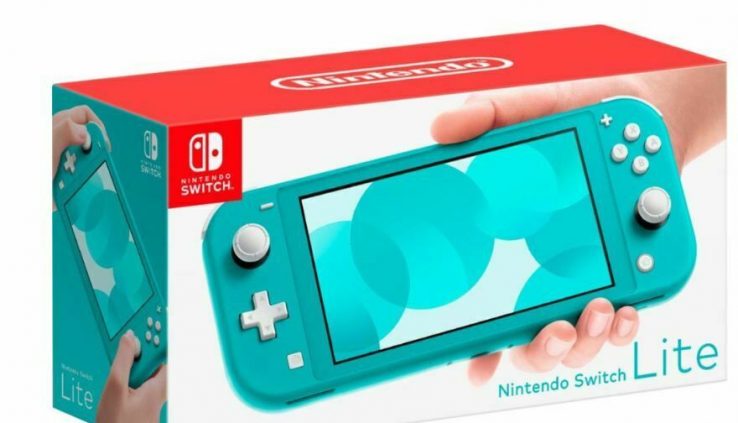 Nintendo Swap Lite Handheld Console 32GB  – Turquoise – Contemporary – In Stock Now!