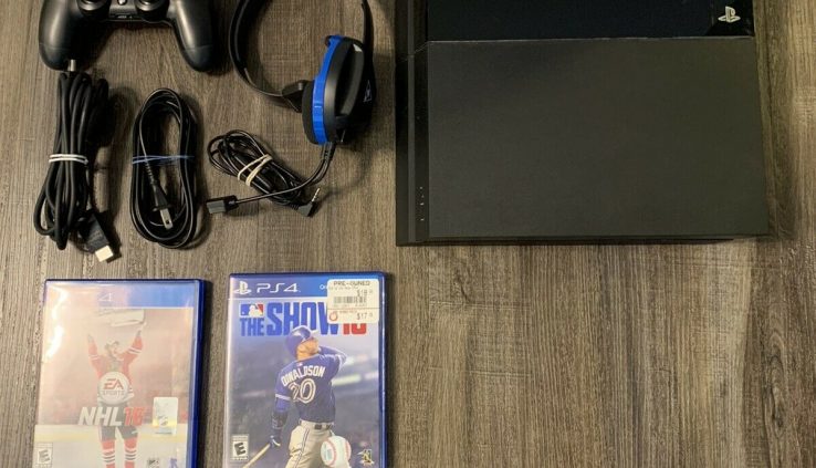PS4 500gb Console Bundle! Involves Console/Controller/Headset/Cords/Two Video games