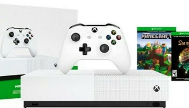 Microsoft – Xbox One S 1TB All-Digital Edition Console (Disc-free Gaming)  White