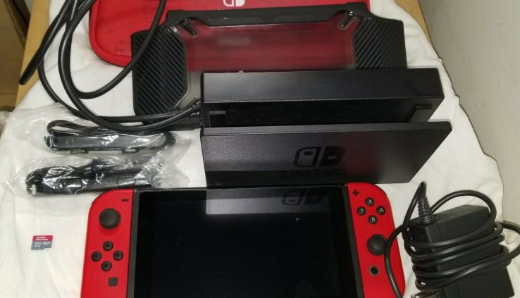 Former Nintendo Switch 32gb Console- Tremendous Mario Odyssey Edition- NO GAME OR GRIP.