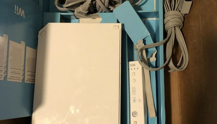 Nintendo Wii White Console Bundle RVL-001 With Controller Cleaned + Tested