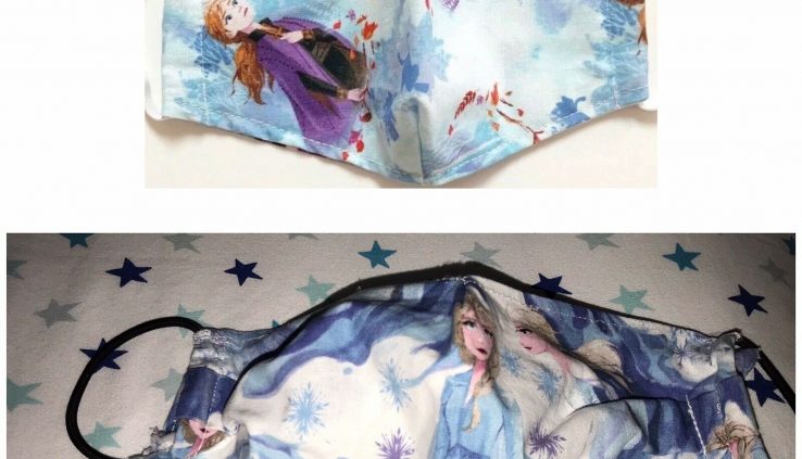 Frozen II handmade reusable cotton Face Cloak grownup/kids 