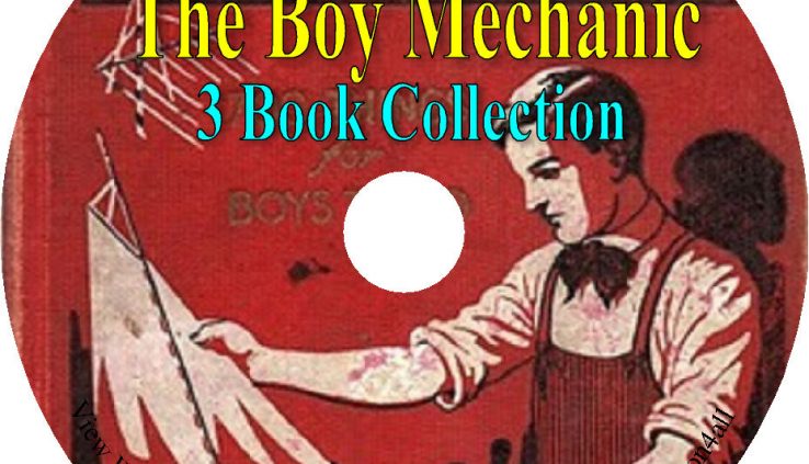 3 Books on CD, The Boy Mechanic Assortment, Issues for Boys to Originate, Pointers on how to
