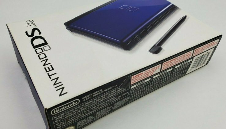 Nintendo DS Lite Birth Edition Cobalt and Dim Handheld Gadget