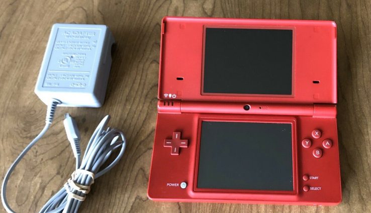 Nintendo DSi Matte Red W/ Charger And Stylus
