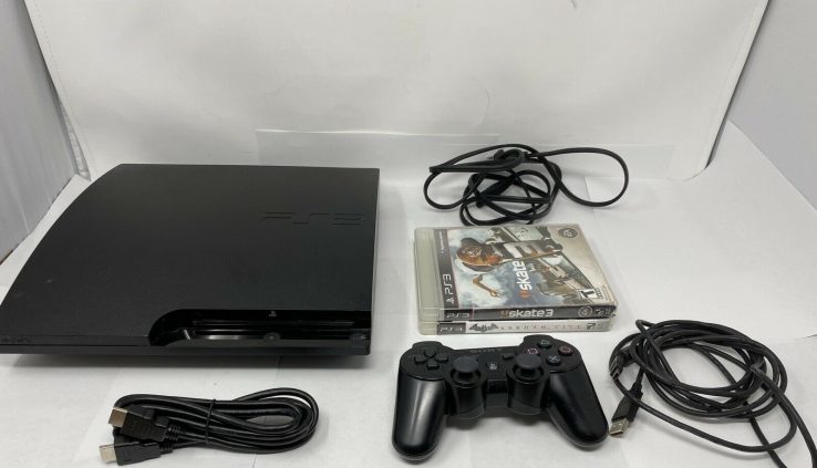 Supreme! Sony PlayStation 3 Slim Black Console – PS3 – CECH-3001A Bundle