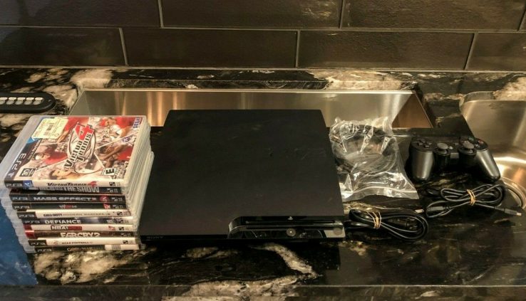 Sony PlayStation 3 Slim 160GB Charcoal Dusky  Console Complete Gadget With Games