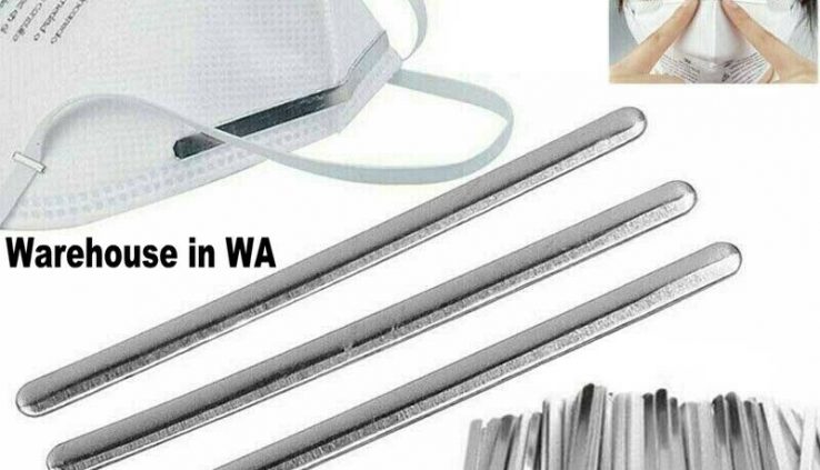 1000PCS 3.35″ (8.5mm) Aluminum Steel Strip Nose Bridge Wire for DIY
