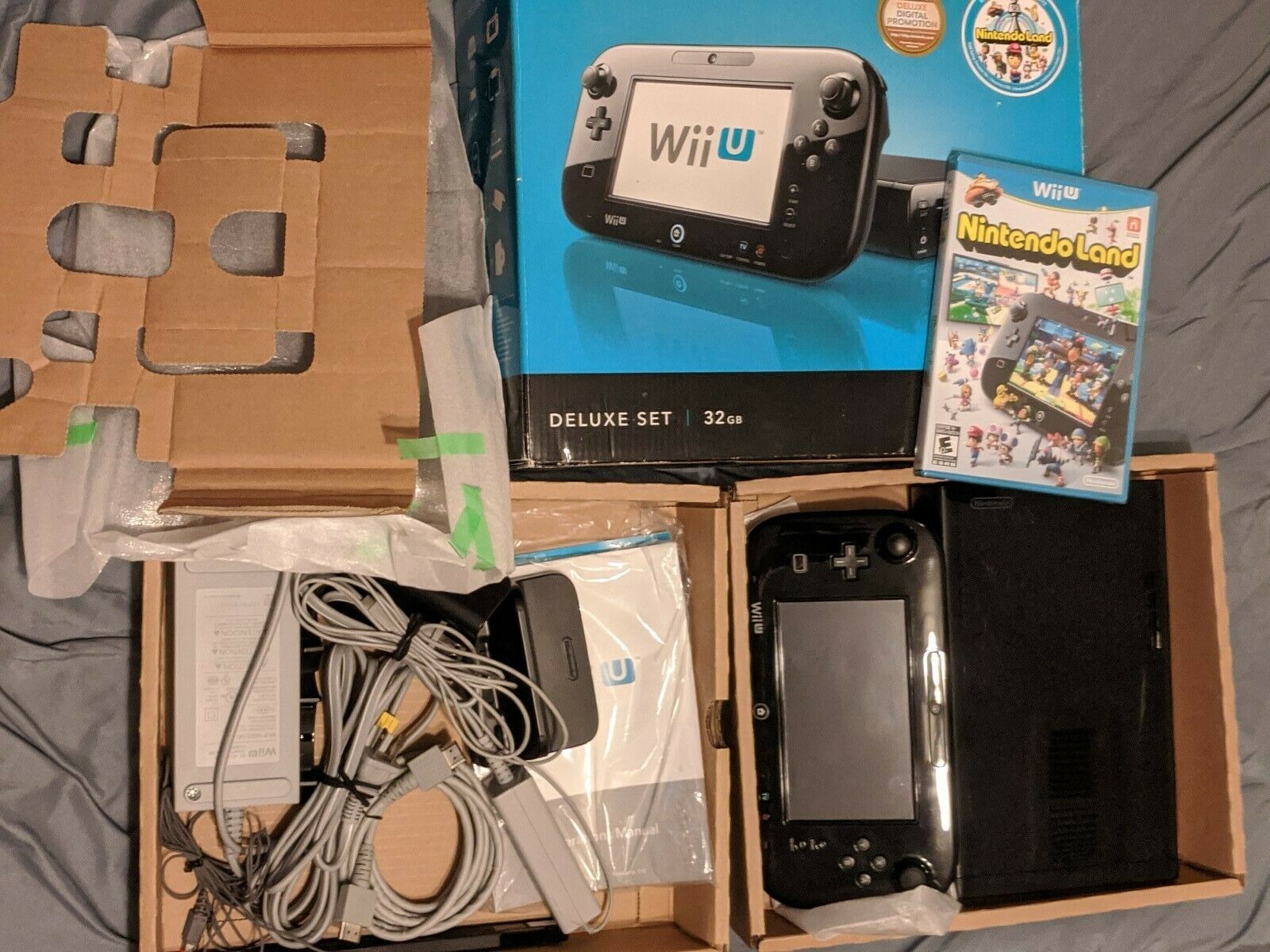Nintendo Wii U 32GB Black Console Total Identical Day Ship - iCommerce