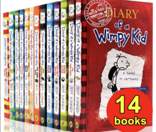 Diary Of A Wimpy Kid Assortment (14 Books)  Region By Jeff Kinney (P.D.F) 30.2nd